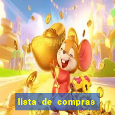 lista de compras para casa nova